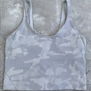 Lulu lemon white camo align tank.